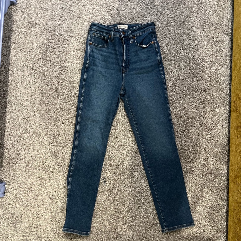 Madewell Dark Curvy Stovepipe Jeans